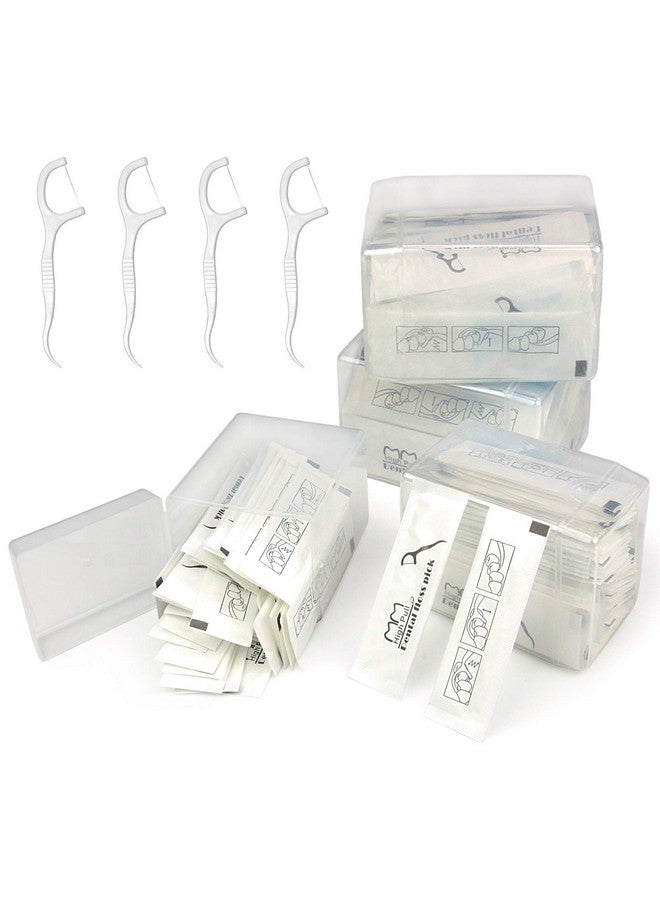 eyxformula Dental Floss Picks Individually Wrapped Eyxformula Oral Care Flossers For Adults & Kids Travel Dental Picks For Teeth Cleaning Tight Spaces Cleaning Plaque Remover(4 Pack) - Image 1