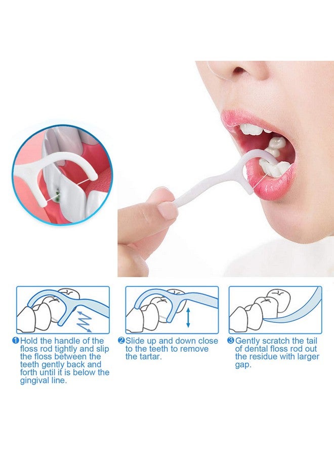 eyxformula Dental Floss Picks Individually Wrapped Eyxformula Oral Care Flossers For Adults & Kids Travel Dental Picks For Teeth Cleaning Tight Spaces Cleaning Plaque Remover(4 Pack) - Image 4