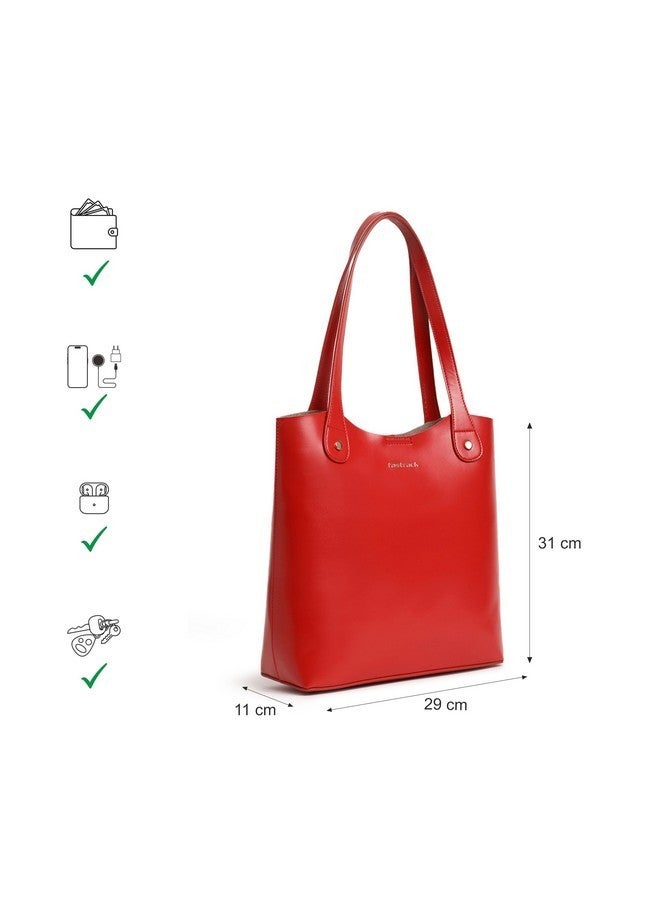 Fastrack College Tote Bag for Women, Girls and Ladies | Office Bag for Woman | Tote Bag with Button Closure - Image 4