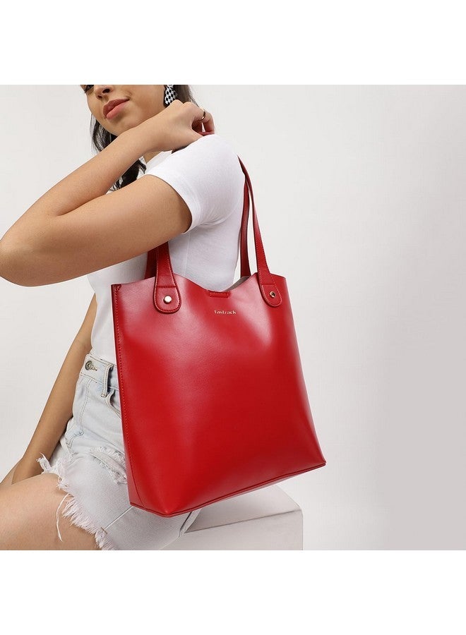 Fastrack College Tote Bag for Women, Girls and Ladies | Office Bag for Woman | Tote Bag with Button Closure - Image 2