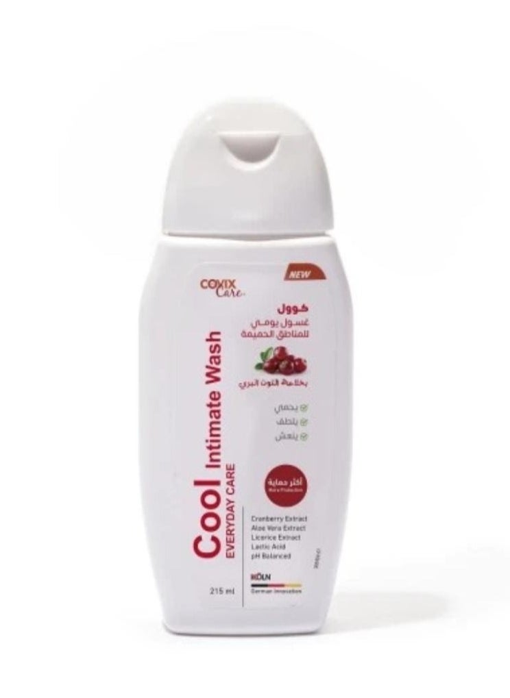 covix - Covix Care Cool Intimate Wash with Cranberry - 215 ml - Image 1