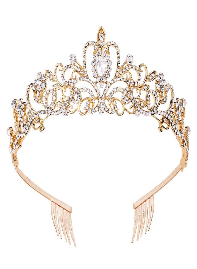 AOPRIE Silver Crystal Tiara Crowns For Women Girls Princess Elegant Crown with Combs Women's Headbands Bridal Wedding Prom Birthday Party Headbands for Women - Image 1