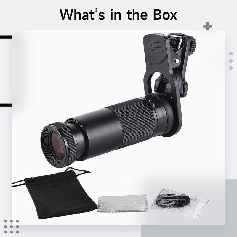 8X Monocular Telescope Lens for Smartphones, High-Definition Wide Angle Ideal for Concerts, Sports, and Wildlife - Image 3