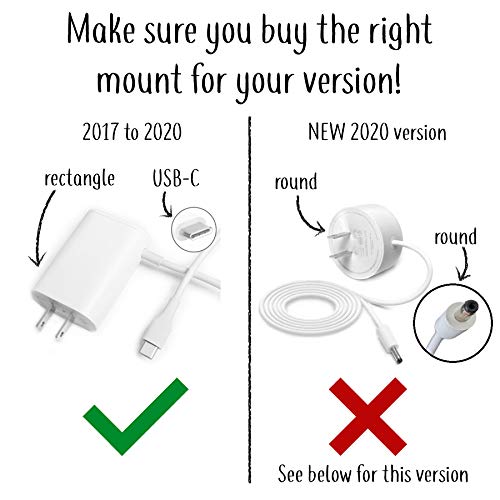 Dot Genie Google WiFi [Old Rectangular Plug – NOT Current Round Plug] Outlet Holder Mount Stand: No Messy Screws! (2-Pack) - Image 2