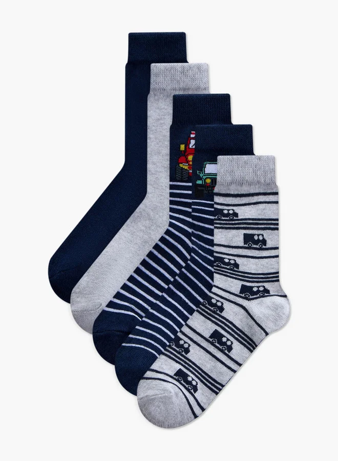 جونيورز جوارب قصيرة متنوعة للأولاد - مجموعة من  قطع