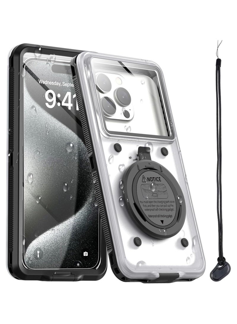 عام حافظة هاتف مقاومة للماء، وظيفة فحص الرف العالمي، حقيبة تحت الماء، حقيبة جافة، أساسيات السفر على الشاطئ، هدايا أدوات تقنية لهاتف iPhone 15 14 13 11 12/Samsung/LG، Google/Xiaomi/Nokia/Motorola - Image 1