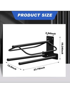 Generic 2-Pack Wall-Mounted Saddle Racks - Versatile Saddle Storage for English and Western Saddles, Perfect for Horse Blankets and Stable Accessories  - Image 2