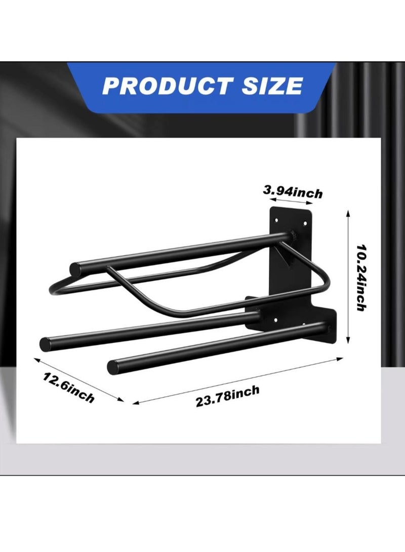 2-Pack Wall-Mounted Saddle Racks - Versatile Saddle Storage for English and Western Saddles, Perfect for Horse Blankets and Stable Accessories - Image 2