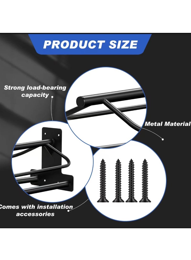 2-Pack Wall-Mounted Saddle Racks - Versatile Saddle Storage for English and Western Saddles, Perfect for Horse Blankets and Stable Accessories - Image 3