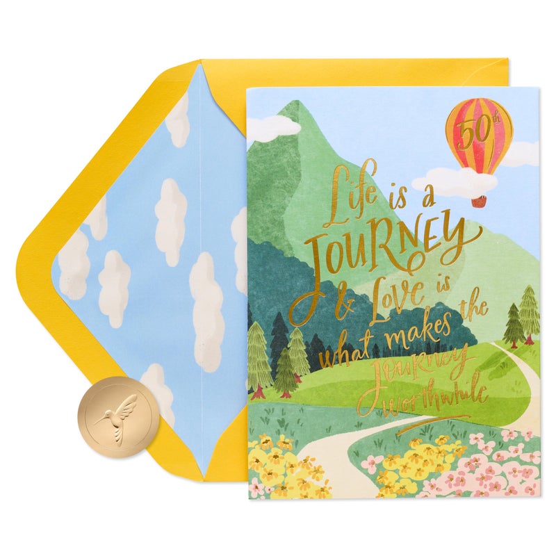 Papyrus 50th Anniversary Pop-Up Card (Truly Wonderful) - Image 1
