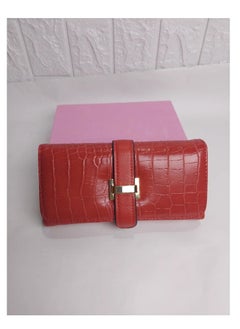 High Quality Leather Women's Wallet red