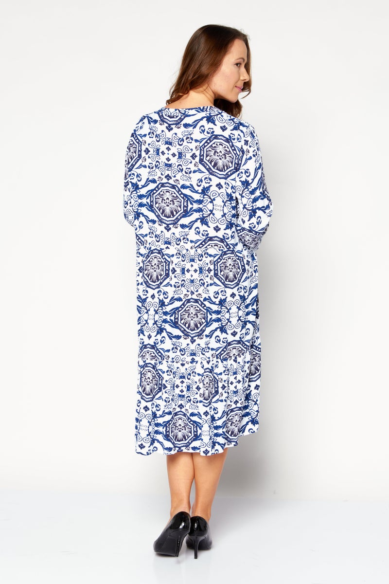 Tchibo Women Paisley Print Midi Dress, Multicolor - Image 3