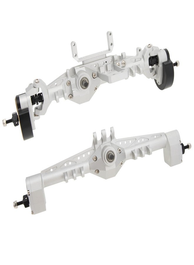 MEUS RACING مجموعة محاور بوابة MEUS RACING Capra 1.9 مع محاور CVD ثلاثية الأقسام متساوية الحركة وهيكل توجيه أكرمان لسيارة Axial Capra 1.9 4X4 وقطع غيار ترقية DIY SCX10 SCX10 II (قياسي - فضي) - Image 3
