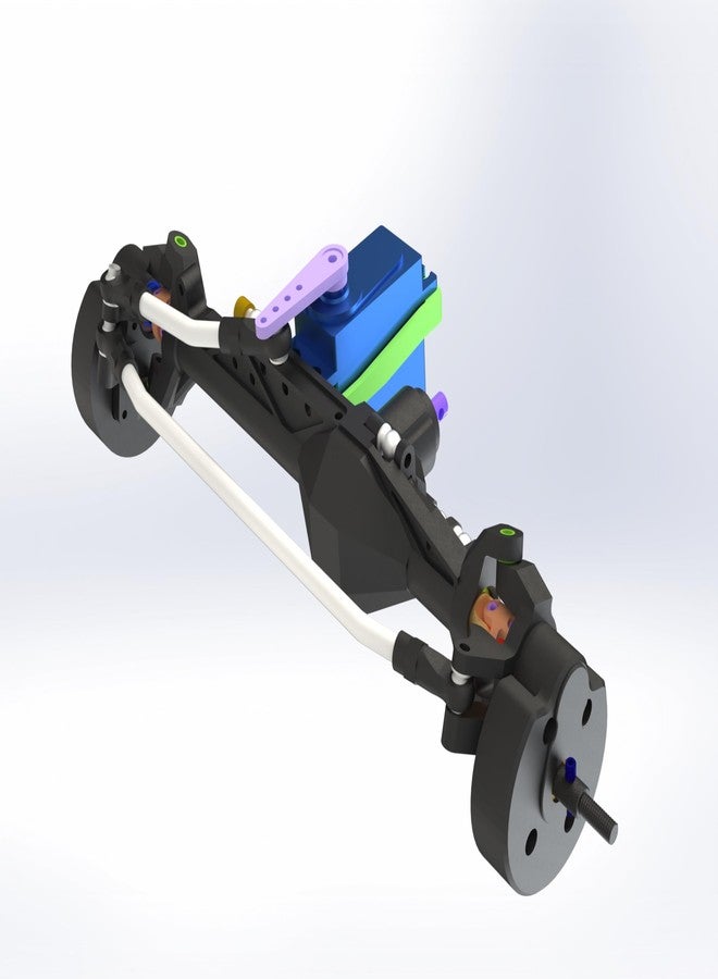 MEUS RACING مجموعة محاور بوابة MEUS RACING Capra 1.9 مع محاور CVD ثلاثية الأقسام متساوية الحركة وهيكل توجيه أكرمان لسيارة Axial Capra 1.9 4X4 وقطع غيار ترقية DIY SCX10 SCX10 II (قياسي - فضي) - Image 5
