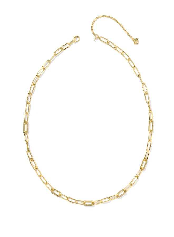 كيندرا سكوت، قلادة بيلا تشين نسائية، ذهب أبيض زركون، مقاس واحد - Image 2