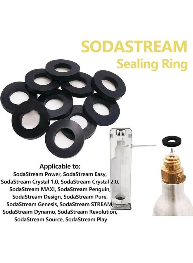 4 قطع من وسادات الختم المطاطية المصنوعة من السيليكون لآلة المياه الغازية SodaStream وآلة الفقاعات - Image 3