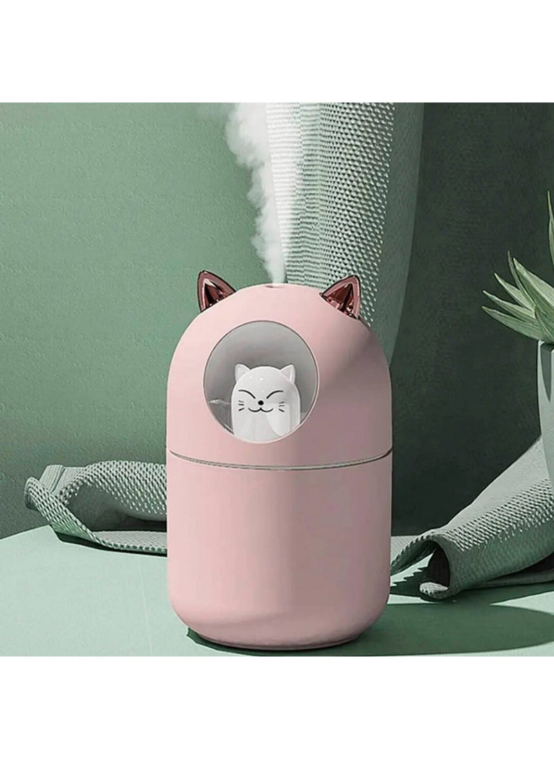 MD Sweet Cat H2O Room Fragrance Humidifier with Cute Cat Night Light  - Image 1