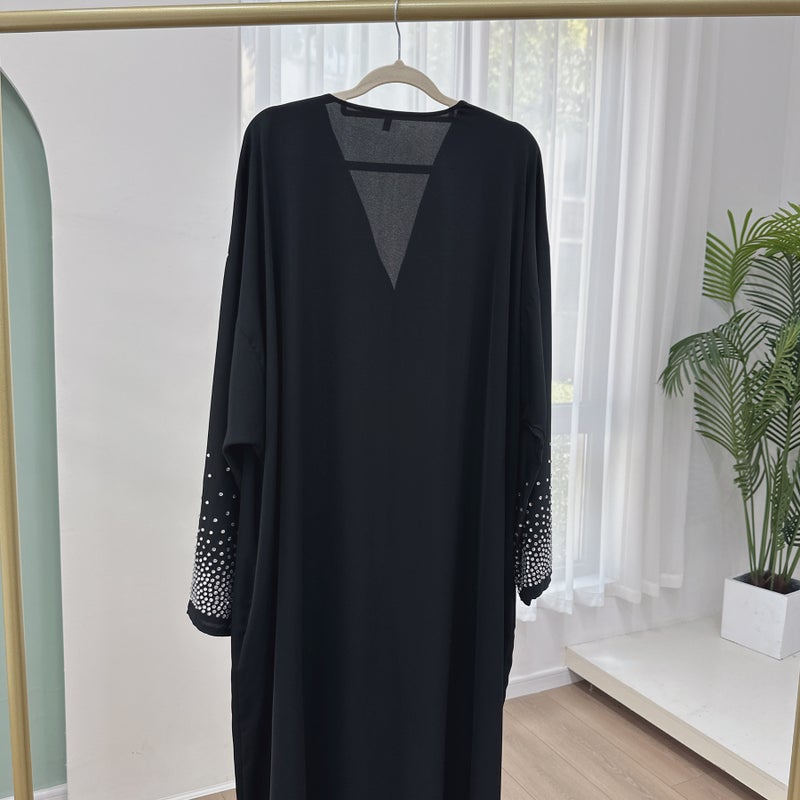 2024 Loriya Embellished Abaya Dress LR851 Khaki  - Image 2