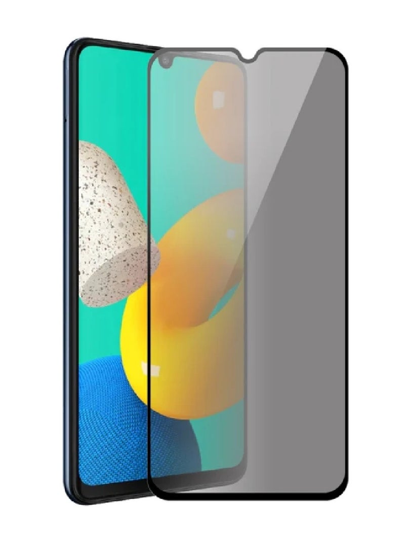 we3 Tempered Glass Screen Protector Anti-Spy Privacy Designed For Samsung Galaxy M32 4G Full Screen Coverage And Bubble Free  - Image 1