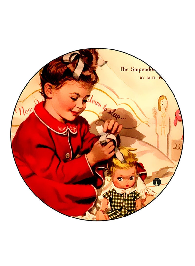 RKN Vintage Art Printed Fridge Magnet  Multicolour - Image 1