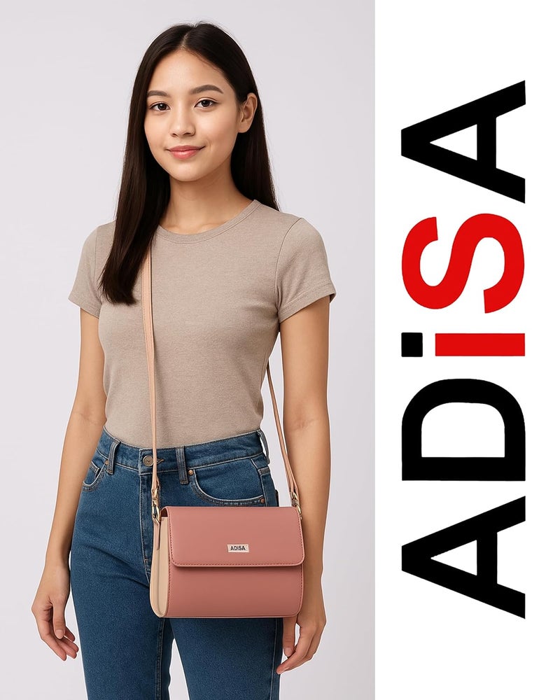 ADISA Women Girls Dual Cross Body Sling Bag (SL5158) - Image 5