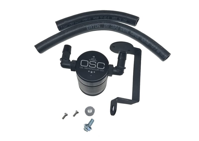 JL Oil Separator Co 30 Oil Catch Can 3061P Compatible with 20052023 Charger Challenger 57 Hemi Black