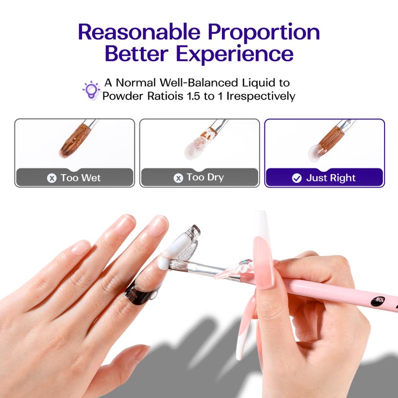VANSISOS Professional Acrylic Nail Liquid: 8fl.oz Acrylic Liquid for Acrylic Powders Non-Yellowing for MMA-Free DIY Home Nail Salon Use - Image 3