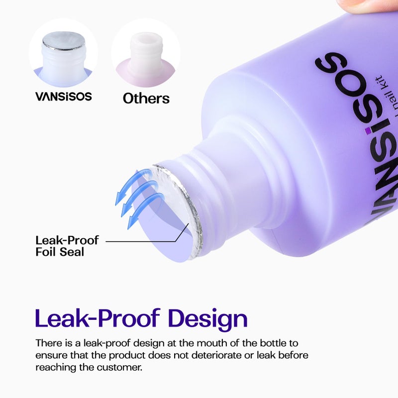 VANSISOS Professional Acrylic Nail Liquid: 8fl.oz Acrylic Liquid for Acrylic Powders Non-Yellowing for MMA-Free DIY Home Nail Salon Use - Image 5