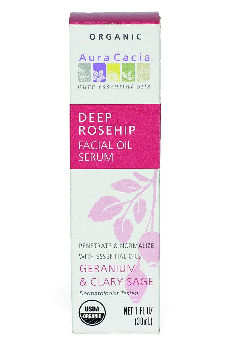 Aura Cacia Organic Deep Rosehip Facial Serum, 1-Ounce, Soothing, Moisture-Preserving Oil, Pure, Free From Synthetic Additives - Image 4
