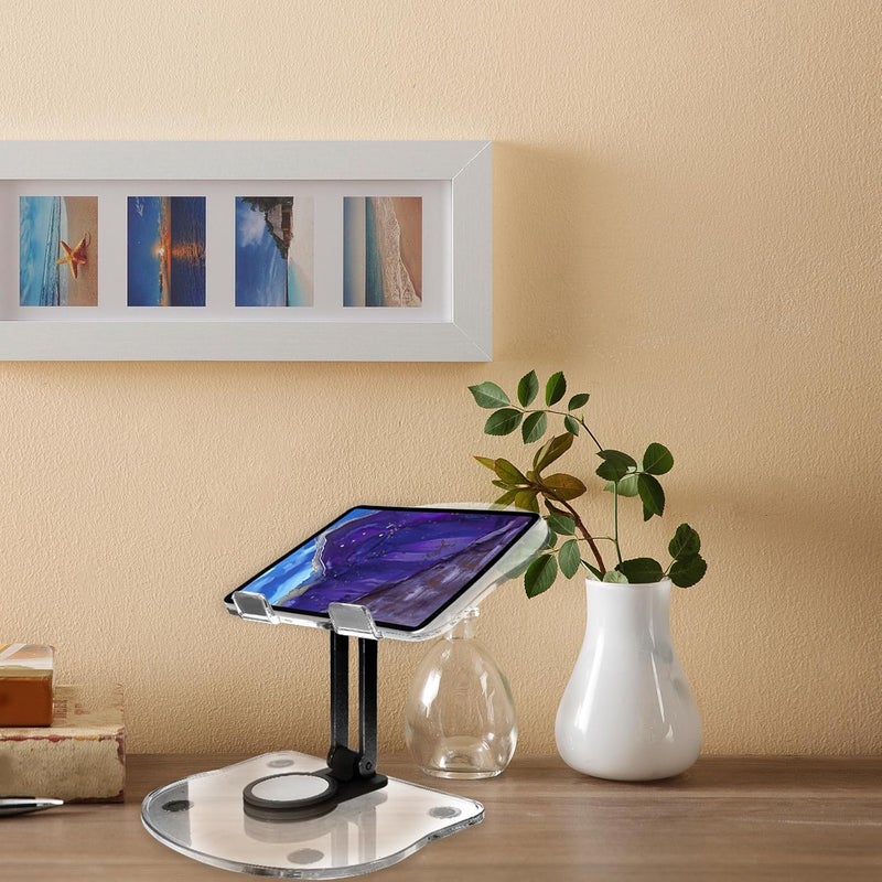 Foldable Tablet Stand 360° Rotatable Base Non-Slip Universal Tablet Holder for Desk for Home and Office Use - Image 5