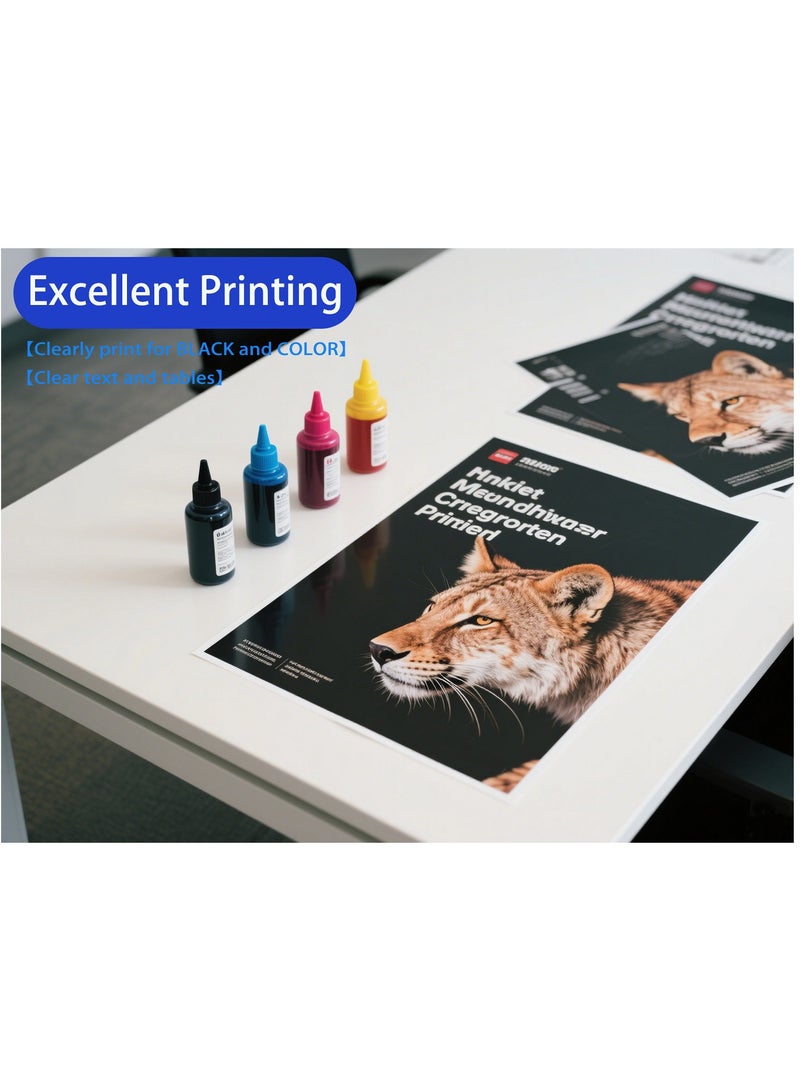 GT53XL GT52 Ink Bottle For GT53XL 135ml GT52 70ml Ink For Tank 319 410 419 500 502 508 511 514 515 518 538 571 615, prints up to 6,000 pages (black/cyan/magenta/yellow, 4-pack)  - Image 4