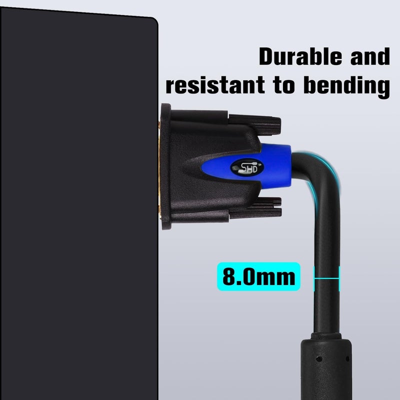 SHD VGA Cable, VGA to VGA HD15 Monitor Cable for PC Laptop TV Projector-65Feet - Image 4