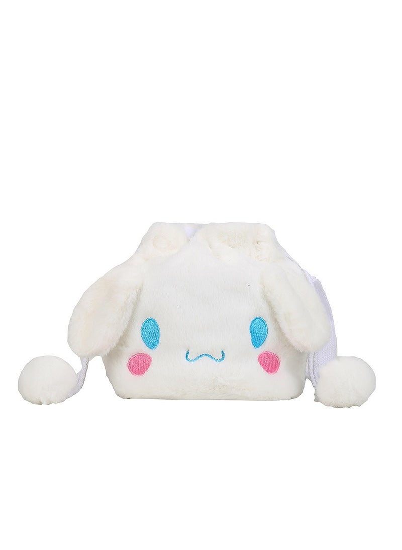 Cinnamon - Sanrio Cinnamon Shoulder Bag Plush Bag Crossbody Bag Bucket Storage Bag - Image 1