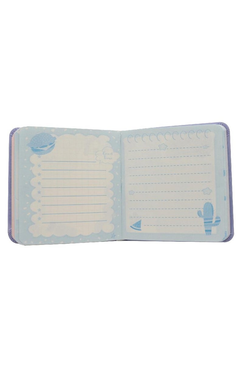 ROCO Notebook – Game Girl, 9.5 X 10 cm, 96 Sheets, Single Ruled (Colored Pages), Purple - Image 2