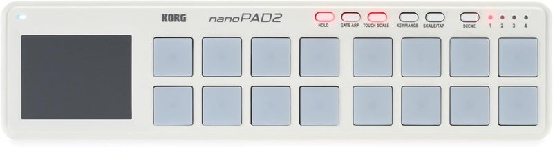nanoPAD2 Slim-Line USB MIDI Pads - White