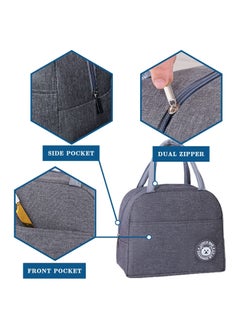 GGEROU Lunch Box Bag , Lunch Bag with Insulated Material for Women, Man, Office, School, College , Beach, Picnic, Fishing, Hiking, Travel, Cooler Tote Bag  - Image 5