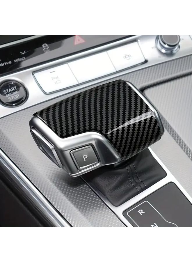غطاء مقبض ناقل الحركة الكربوني الرياضي متوافق مع أودي A6L A7 A8L Q7 Q8 2020 2024 - Image 3