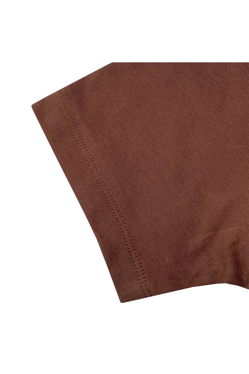 جيوردانو تيشيرت جيوردانو للأطفال باللون البني - Image 4