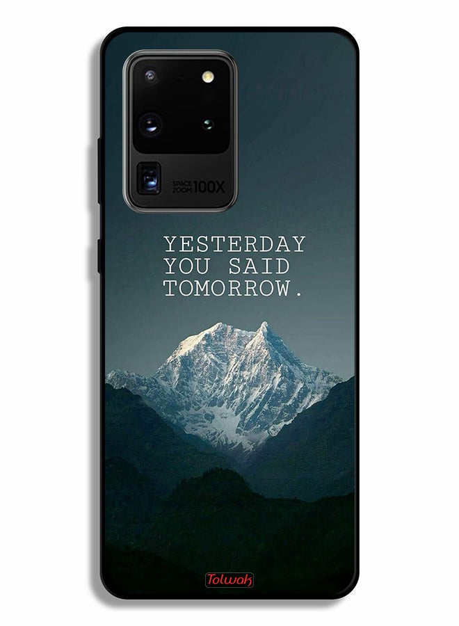 Tolwak Samsung Galaxy S20 Ultra Protective Case Cover Yesterday You Said Tomorrow - Image 2