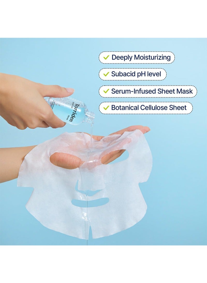 Torriden Torriden DIVE IN Low-Molecular Hyaluronic Acid Facial Sheet Masks 10EA 100% Cellulose Sheets for Sensitive Dry Skin Fragrance,Free Alcohol,Free No Colorants - Image 4