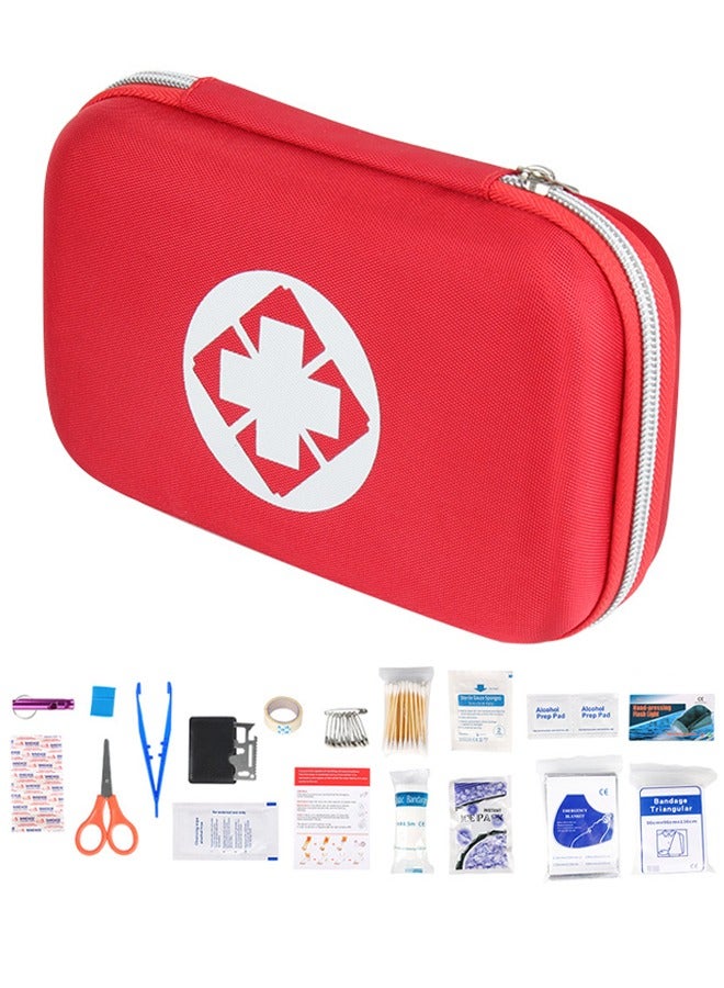 UETEEY 79PCS Personal First Aid Kit, Surviveware Survival First Aid Kit for Car Emergency Supplies Mini Compact Bag for Backpack, Basic Camping Essentials Survival Kit for Hiking Travel with Scissors  - Image 1