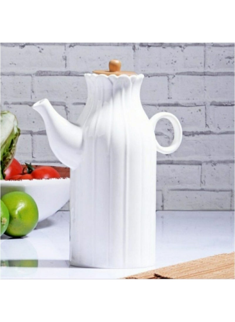 Kitchen Pembelia Papatya Model 1 Lt Porcelain Oil Pot  - Image 2