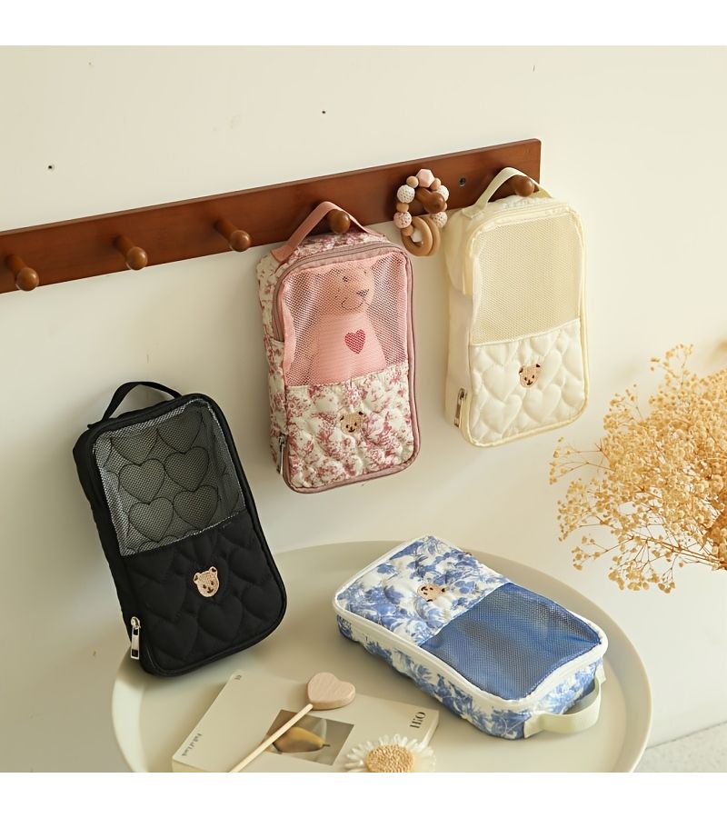 Black Storage Bag For Diapers Clothes Mommy Bag Outdoor Organizer - Image 3