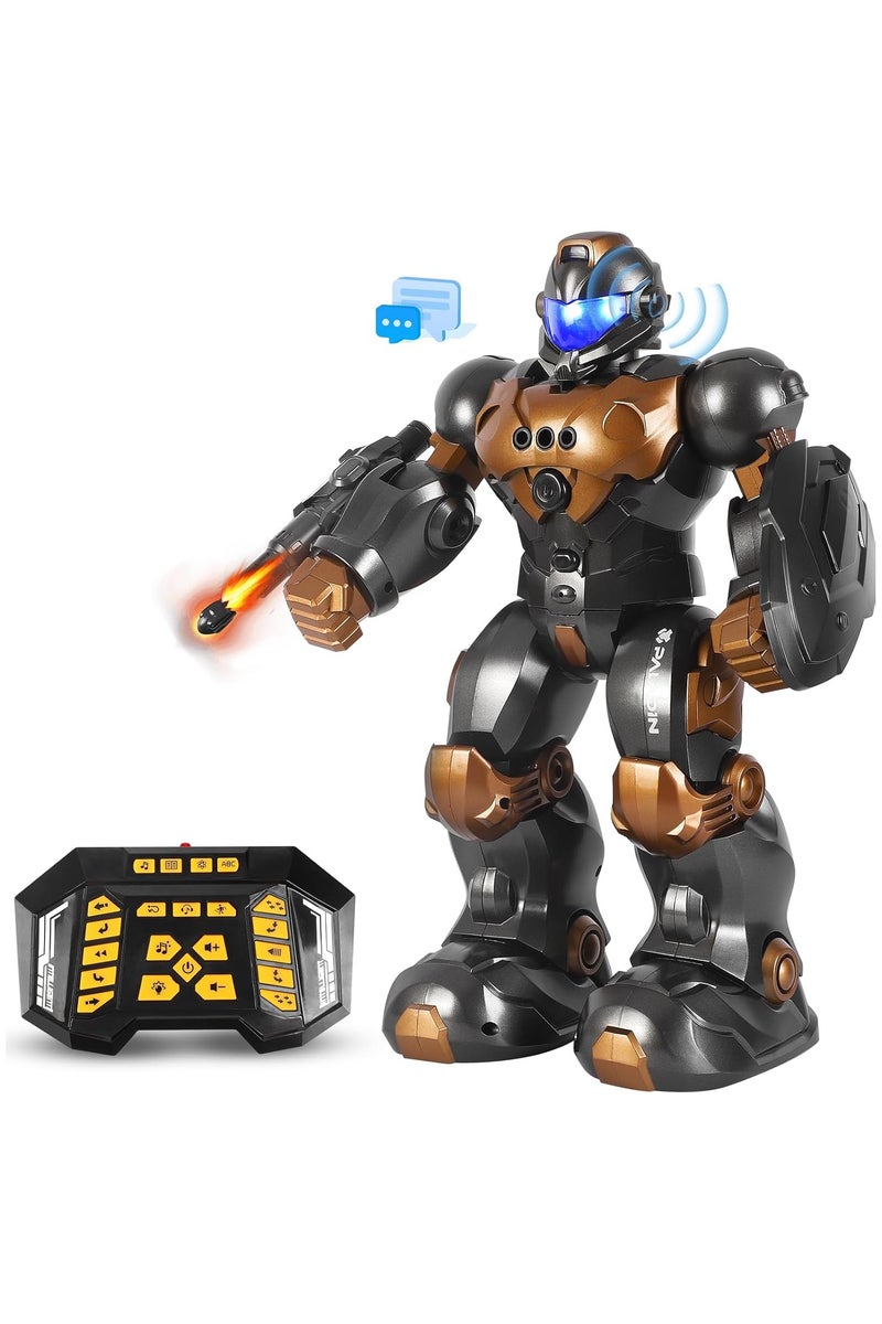 Subotech Remote Controlled Programmable Gesture Sensor Robot Rc Toy ，Intelligent Remote Control Robots for Children，Rechargeable Programmable Robots with Gestures and Sensing, Walking and Dancing Robot Toys, Gifts for Boys and Girls over 6 Years Old。 - Image 1