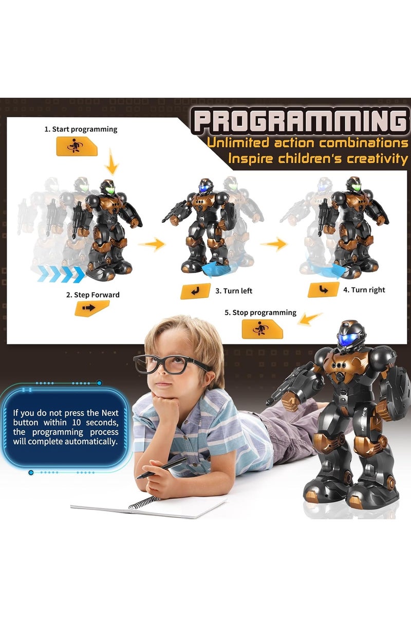 Subotech Remote Controlled Programmable Gesture Sensor Robot Rc Toy ，Intelligent Remote Control Robots for Children，Rechargeable Programmable Robots with Gestures and Sensing, Walking and Dancing Robot Toys, Gifts for Boys and Girls over 6 Years Old。 - Image 2