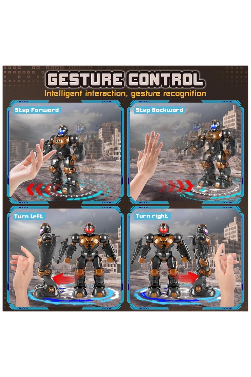 Subotech Remote Controlled Programmable Gesture Sensor Robot Rc Toy ，Intelligent Remote Control Robots for Children，Rechargeable Programmable Robots with Gestures and Sensing, Walking and Dancing Robot Toys, Gifts for Boys and Girls over 6 Years Old。 - Image 3