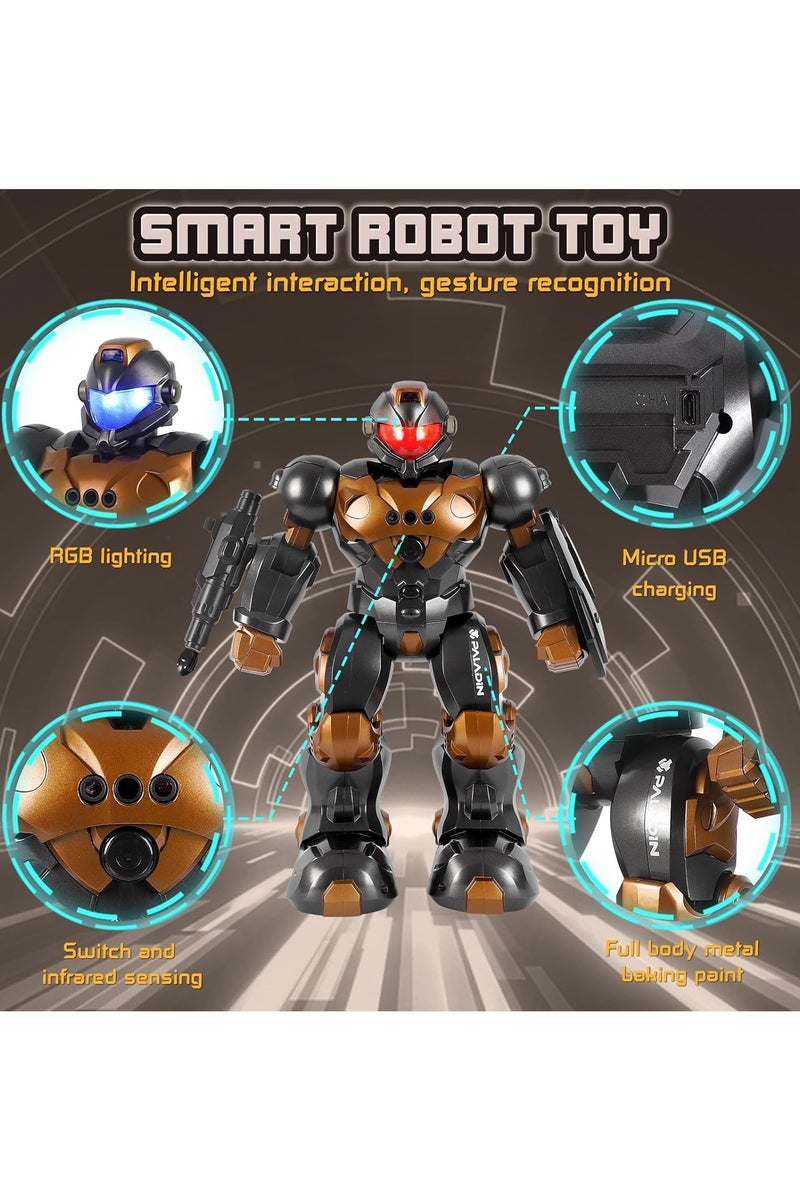Subotech Remote Controlled Programmable Gesture Sensor Robot Rc Toy ，Intelligent Remote Control Robots for Children，Rechargeable Programmable Robots with Gestures and Sensing, Walking and Dancing Robot Toys, Gifts for Boys and Girls over 6 Years Old。 - Image 4