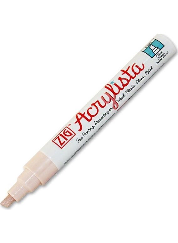 Zig Acrylista Marker Cut Tip Pac-50 711 Flesh 