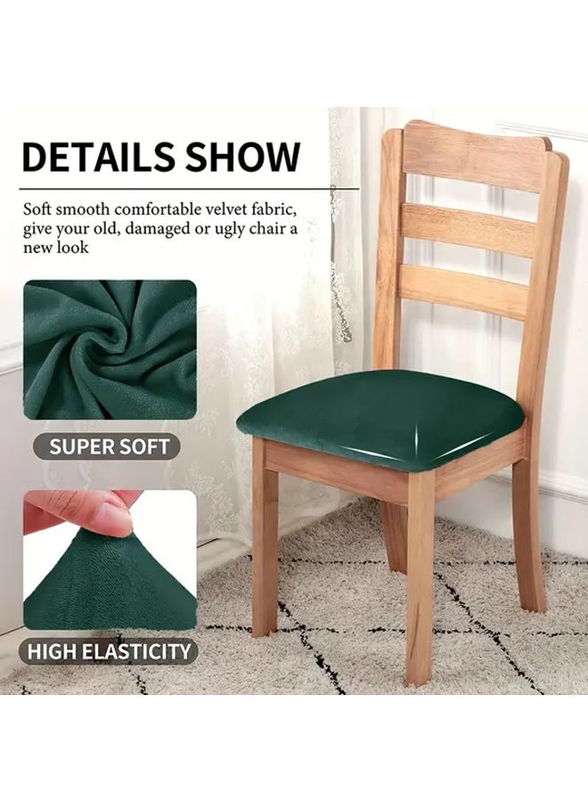 Dark Gray Elastic Office Chair Cover Machine Washable Snug Fit Seat Backrest Protector - Image 4