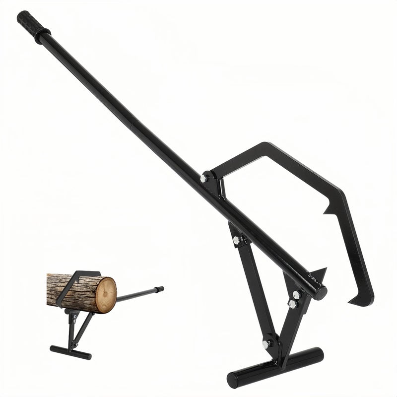 FAHKNS Timberjack Log Roller Lifter, 50.8" Long Handle Log Roller Tool, Adjustable Cant Hook Log Lifter, Ups to 25" in Dia Logging Tools, Heavy Duty Steel Log Jack for Rolling and Raising Up Logs - Image 1